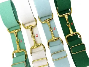 1.5 inch Handmade Adjustable Equestrian Elastic Belt