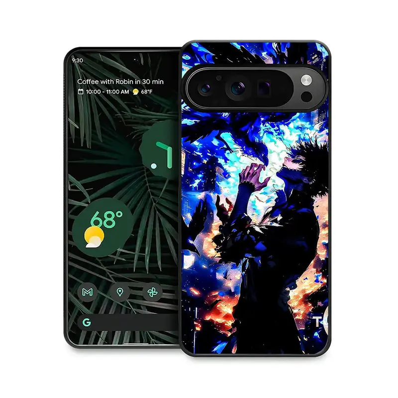 Cartoon Manga Anime My Hero Academia Deku Dabi Shoto Bakugo Phone Case for Google Pixel 9 8 7 6 Pro XL 6A 7A Black Case Soft Cover