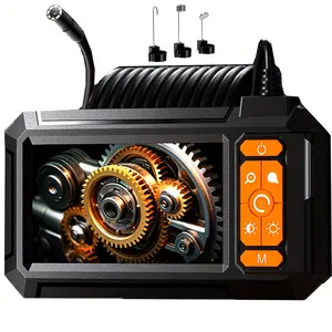 Inspection Camera with Light, 4.3 Inch Industrial Endoscope, 8mm HD Digital Camera, Ip67 Waterproof, Battery Operated, Diagnostic Scan Tool, Automotive Maintenance Tools, Ideal for Vehicle Repair and Mechanical Inspection