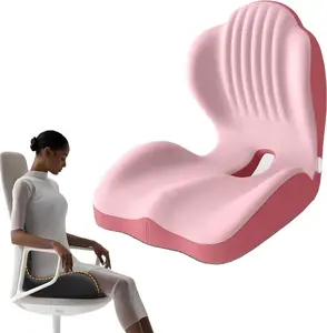 Auto seat cushion Car seat padPosture and Seat Cushion,  Upgrade Memory Foam L-Shaped Integrated Seat Cushions, Posture Corrector Seat Cushion for Lower Back Tailbone Protection, Lumbar Support Ergonomic car seat cushion