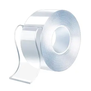 Explorinox 1 Roll 300CM Nanometer Tape Waterproof Double Sided Heavy Duty Strong Adhesive Tape Removable Traceless Multipurpose Clear Mounting Tape
