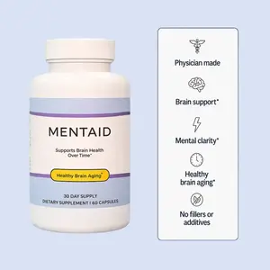 Mentaid Psychiatrist Formulated Supplements to Help Brain Health Over Time, Helps Brain Fog, Focus, Memory and Staying Sharp