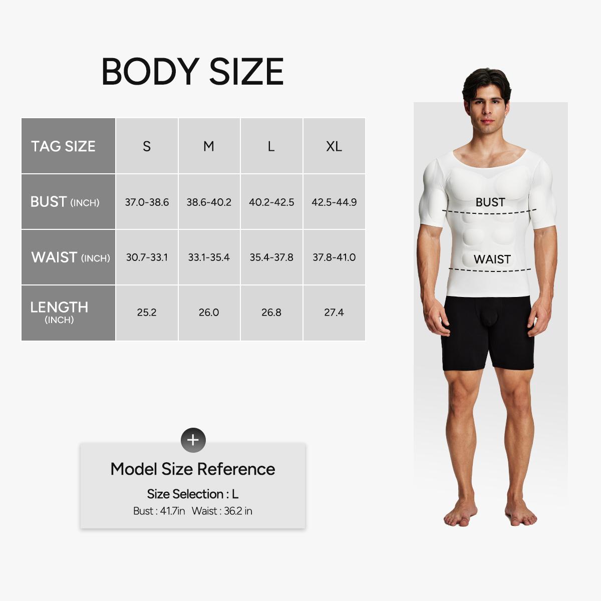 【Nebility】 Men’s Invisible Seamless Muscle-Enhancing T-Shirt with Removable Muscle Pads and Light Compression Function, Suitable for Everyday Wear, Cosplay, and Special Occasions SpringStatements