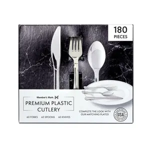 Member's Mark Premium Silver-Look Cutlery Combo (180 ct.)