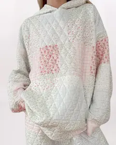 QUILTED PATCHWORK HOODY