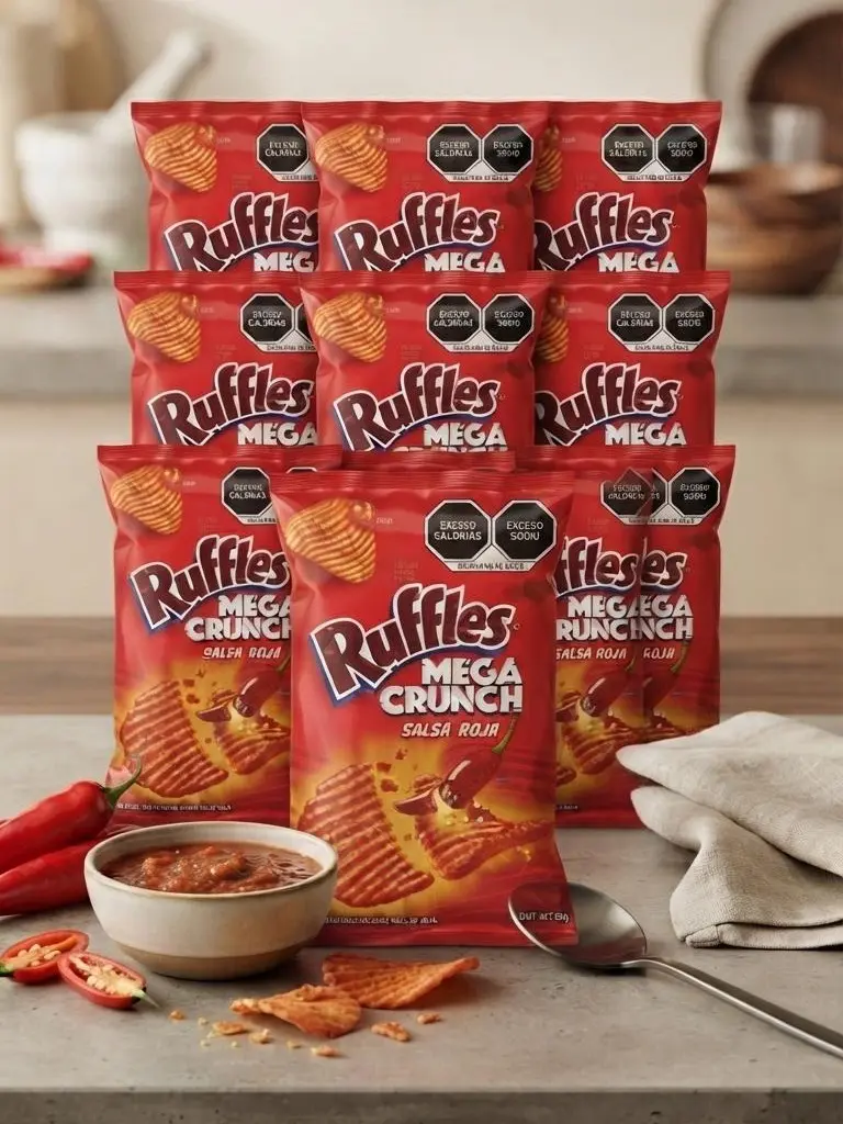10 Ruffles Mega Crunch Salsa roja