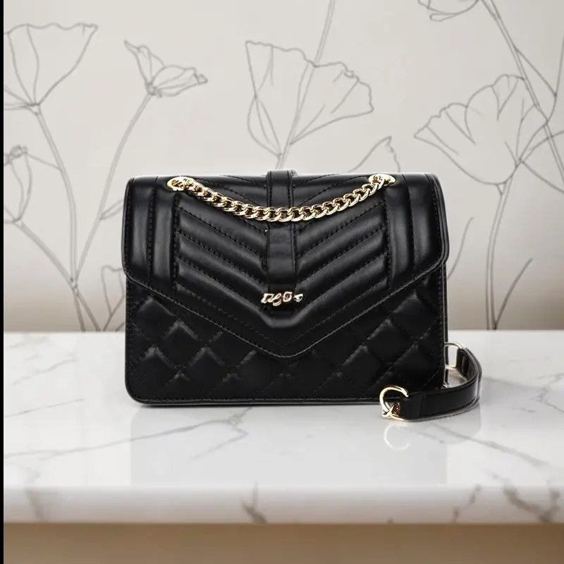Women's Quilted Chain Crossbody Shoulder Bag