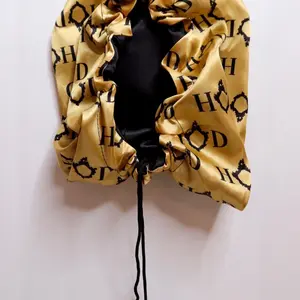 XL Length Bonnet w/ drawstring and snap Silk