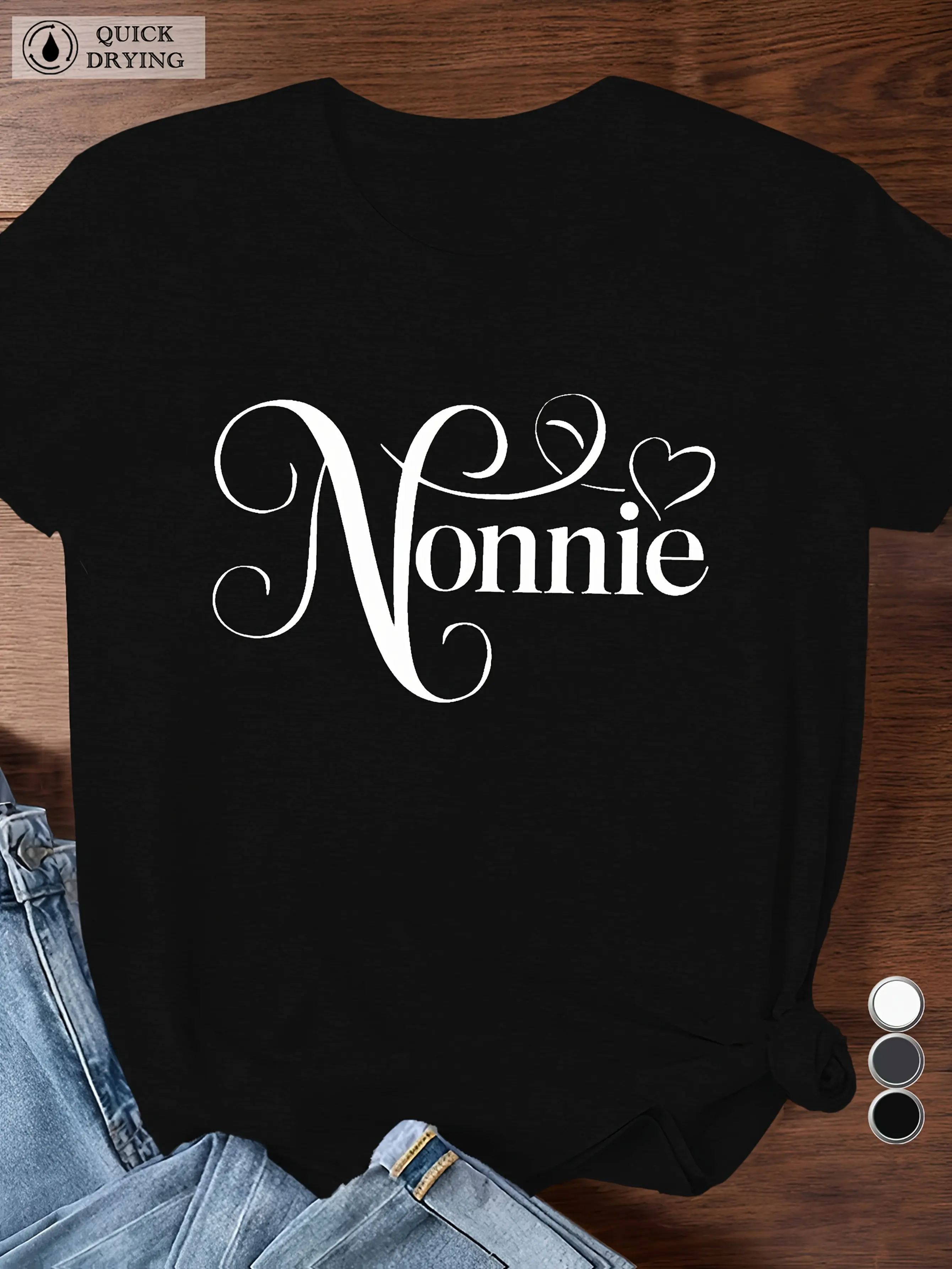 Nonnie Women'S Plus Size Sports Short Sleeve T-Shi