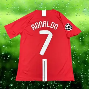 CR7 Retro Jersey, 2007 08 Home Football Shirt, Classic Red Devils Vintage Kit, Soccer Fan Apparel, Gift for Men