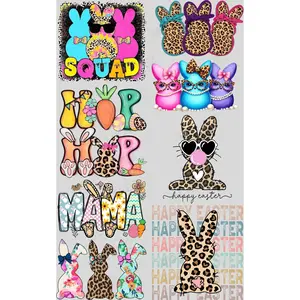 LEOPARD EASTER PREMADE GANGSHEET  - 22X36 DTF TRANSFERS - DIRECT TO FILM