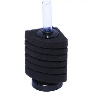 Aquarium Bio Corner Sponge Filter, for Breeding Shrimp Nano Fish Tank, up to 15Gal