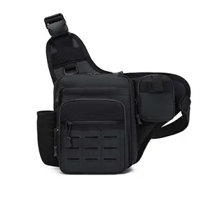 Lightweight Practical Single Shoulder Bag for Men, Outdoor Cycling Waterproof Water Bottle Holder Crossbody Tool Bag Hiking Camping Backpack