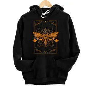 Personalized Gothic moth tarot card Moth Pullover Hoodie