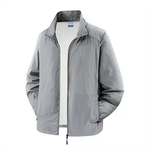 Men’s Summer Stand Collar Sun Protection Jacket — Lightweight, Breathable, UV-Resistant Outdoor Fishing Quick-Dry Casual Skin Jacket