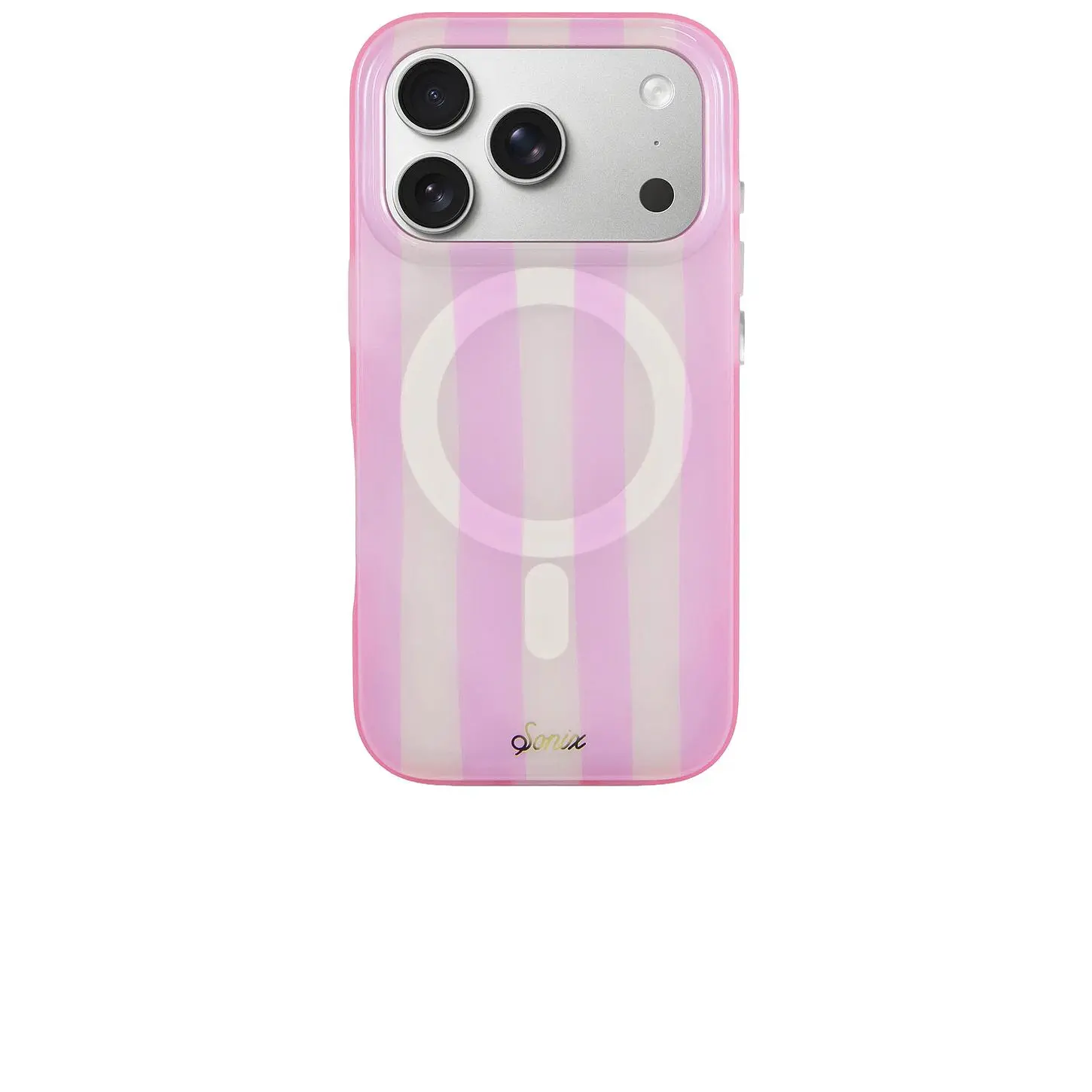 Sonix Jelly Stripe Iphone 17 Pro Case in Pink & Cream