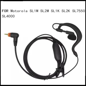 PPT Headphones with Mic Audio for Motorola Radio SL1M SL1K SL1600 SL300 SL7500 SL4000 SL7550 Walkie Talkie Air Acoustic Tube