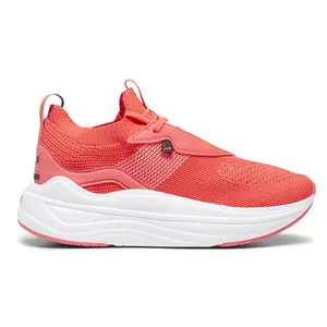 PUMA Womens Softride Stakd Lace Up Sneakers Shoes Casual - Red