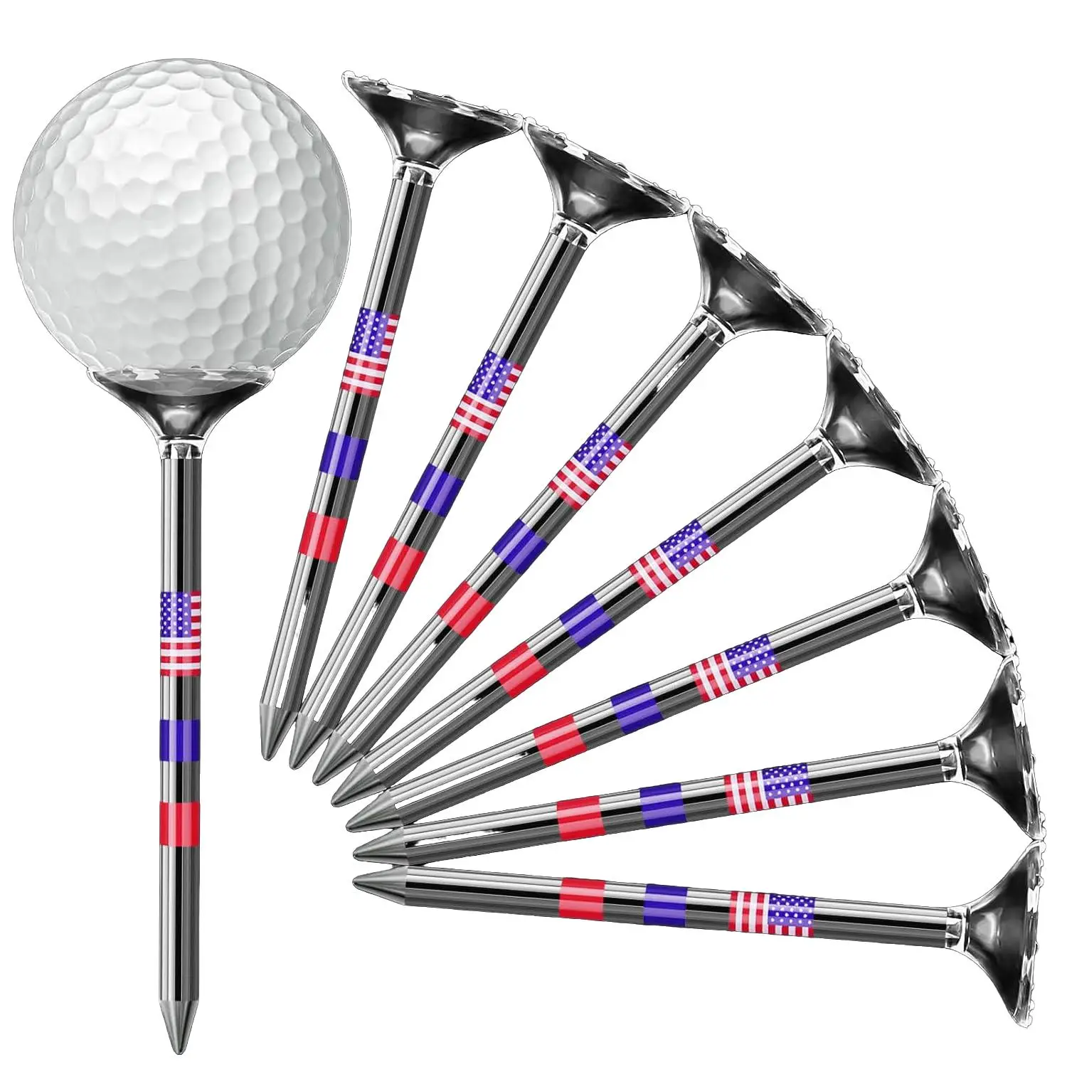 Golf Tees, 30/50pcs Unbreakable Plastic Tees, Essential Golf Accessories for Outdoor Sports, Christmas, Christmas Gift, Boyfriend Gift