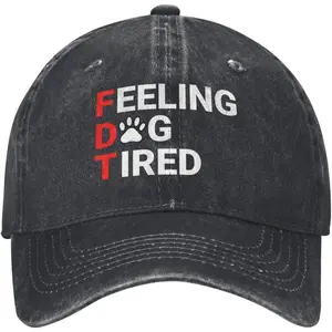 Feeling Dog Tired Hats Fdt Baseball Cap Feeling Dog Tired Hats Fdt Baseball Cap Trucker Hat for Men Women Navy Blue