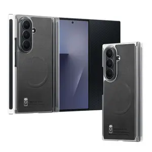 PU Leather for Magsafe Cellphone Case, Comfortable Nappa Leather, for Samsung Galaxy Fold 4/5/8/7 Compatible, Stylish Protective Cover Accessories