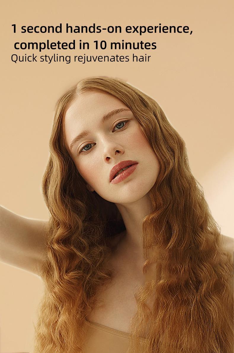 Beach Wave Curling Iron Fluffy Big Wave Ripples 32mm Splint No Damage Hair Lazy Perm Super Convenient Styling Tool