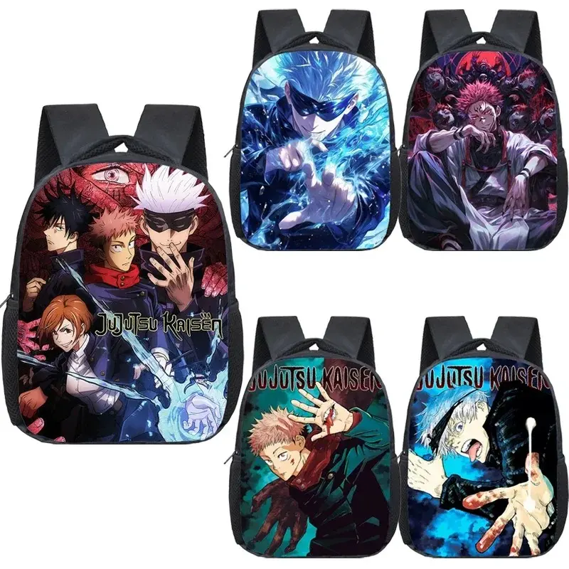 Anime Backpack — A kindergarten and children's backpack suitable for boys and girls, featuring characters like Satoru Gojo and Yuji Itadori; an ideal gift choice.