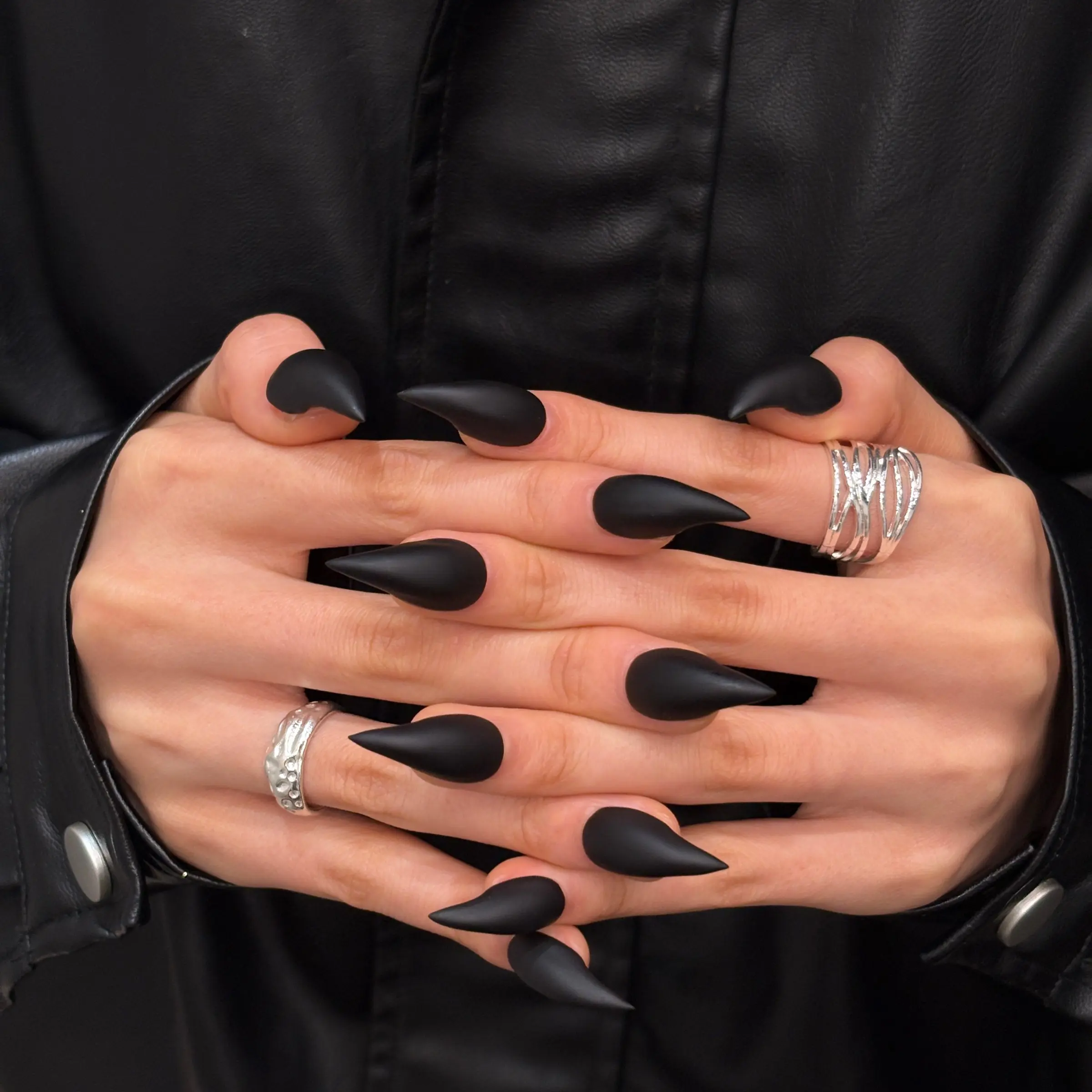 Handmade Dragon Claw Fake Nails Set Cat Claw Matte False Nails Eagle Claw Short Animal Style Nail Art, S M L Sizes Available, Nail Art Diy