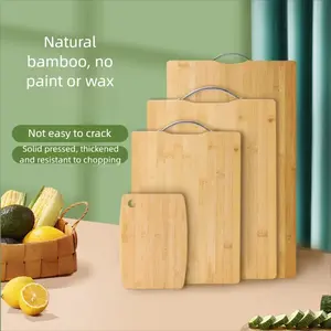 Kitchen Bamboo Cutting Board, Small Wooden Chopping Block, Dormitory Use, Home Kitchen Utensil, Durable Vegetable Slicing Board