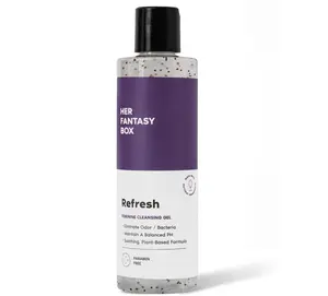 Her Fantasy Box | Refresh pH Balancing Shower Gel - Natural Feminine Hygiene Solution for Gentle Cleansing, Odor Control, and Skin Nourishment - pH-Balanced Formula for All Skin Types (16 oz)