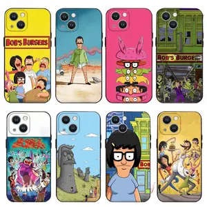 Bob Burgers Cartoon Phone Case Soft Silicone TPU Shockproof Cover For iPhone 11-17 Pro Max/Plus & Samsung Galaxy S23-S25