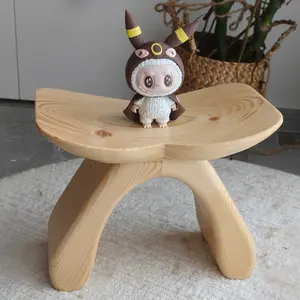 Solid Canadian Pine Butterfly Stool - Handcrafted Joinery Design - No Nails No Glue - Collectible Display Stand & Gift