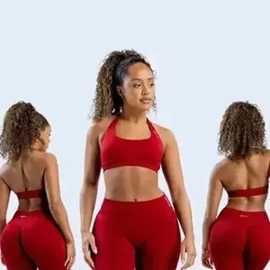 Impact Sports Bra|   Seamless Halter Neck Strap Bra|    Top|   Gym Girl Sport Bra|   Seamless Sport Bra|   Yoga Bra