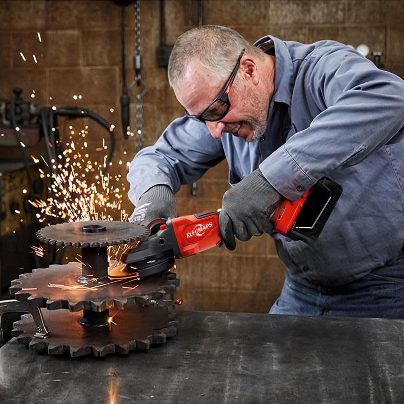 4-1/2 inch angle grinder – Cordless design, suitable for metal cutting – Rust-resistant, removable safety guard – Stainless steel/rubber handle 4-1/2 inch angle grinder – Cordless design, suitable for metal cutting – Rust-resistant, removable safety guard – Stainless steel/rubber handle