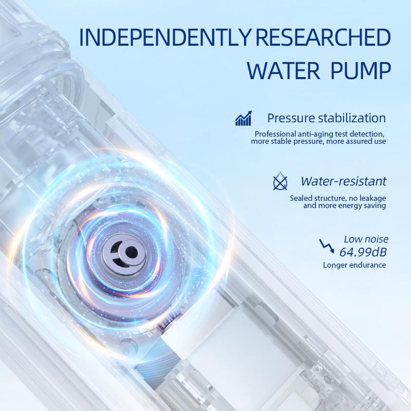 Wireless Portable Oral Irrigator - Water Flosser Includes 5 Nozzles Rechargeable  IPX7 Waterproof - Teeth Cleaning Water Flosser - Dental Care Kit | Portable Oral Care Product Ideal for Braces Wearers and Travel