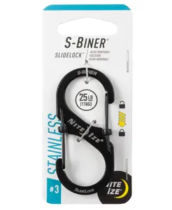 Nite IZE S-Biner SlideLock Stainless Steel