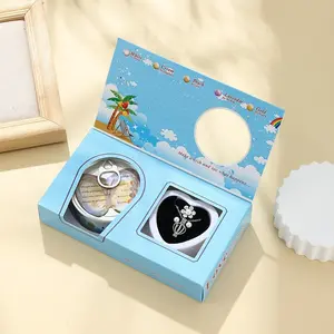 Random Color Pearl Necklace Set, Freshwater Pearl Gift Set Vacuum Pack Shell Can Metal Pendant Box Three-Piece Set, Holiday Gifts, Birthday, Valentine's Day