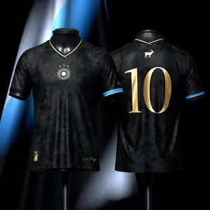 Premium El Pulga #10 Edittion Black Color Soccer Jersey, Vintage Streetwear Soccer Jersey, Perfect Gifts, Gifts Boyfriend, Sports Top, Gym Athletic Clothes