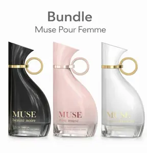 Bundle Muse Pour Femme | Muse Beauté noire, Muse rose musc, Muse Beauté Blanche - Edp 3.04oz By Mirada Perfumes