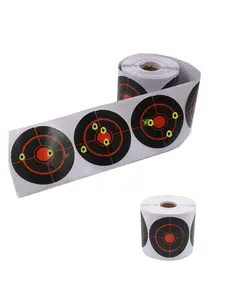 3"x250 Single Color Splash Shooting Practice Target Paper Stickers, Reaction Changeable Target, Ideal for Training and Fun