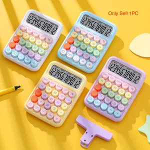 Cute Colorful Calculator, 1 Count Large Display Calculator, Battery Powered Office Stationery Supplies Accounting Supplies for Office & School (Batteries Not Included)