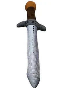 The Armored Kingdom Barkblade of Valor Squeaky Dog Chew Toy 11 Inches Ballistic Nylon Plush Fill Built-in Squeaker Unique Design for All Dog Play