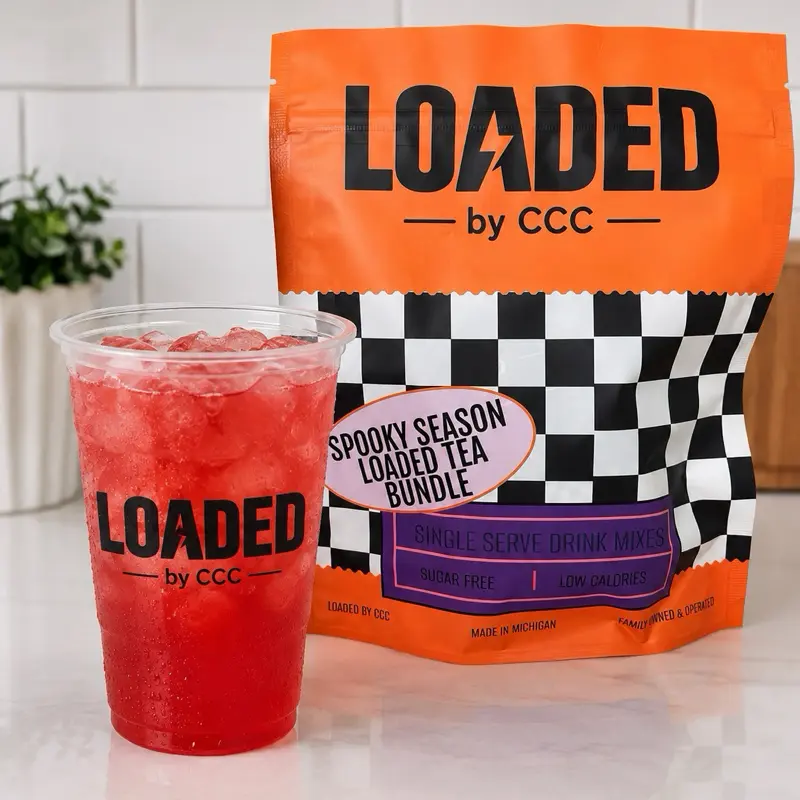 Spooky Season 12 pack Loaded Tea Bundle | Halloween inspired Teas Mixed Flavors | Hydration Caffeinated Flavored Beverage Mix Packets | One the go | variety of Flavors