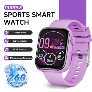 SIMSONLAB 1.83" HD Large Screen, Music Control, Weather, Alarm, Stopwatch, Games, Light Luxury Design, Affordable, High Cost Performance, Ideal For Daily, Sports, Gift For Family Friends, All Ages