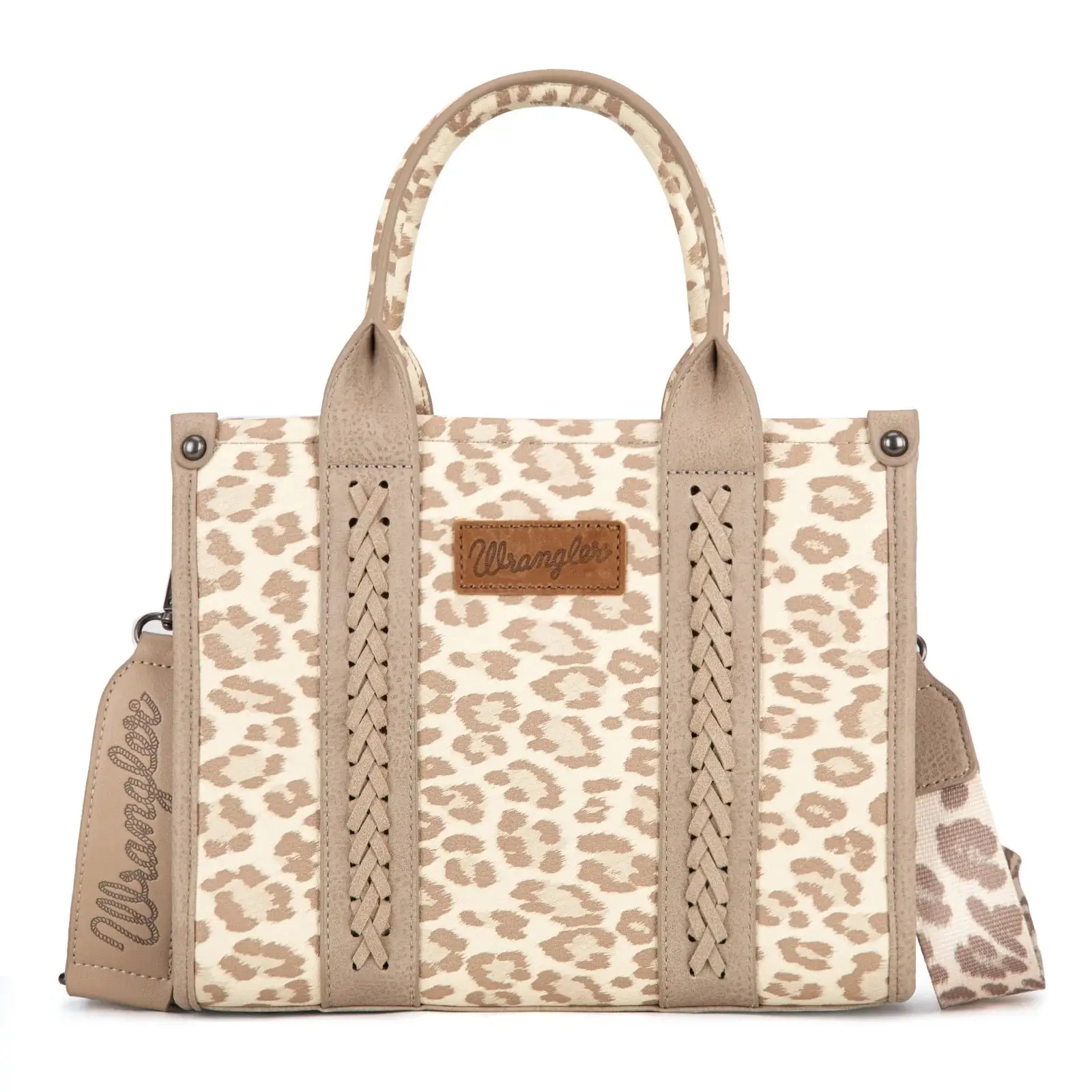 Wrangler Leopard Print Concealed Carry Tote/Crossbody