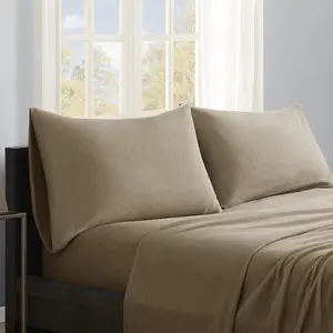 True North  Micro Fleece Sheet Set, King - Brown