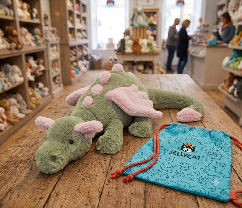 Jellycat Dragon Plush Stuffed Animal – Ultra Soft Fantasy Dragon Plush Toy, Cuddly Collectible Gift for Kids & Adults, Multiple Color Options