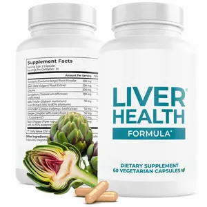 Edible Herbal Artichoke Extract Capsules - Plant-Based Healthcare Wellness Supplement, 60 Capsules
