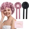 Women's 100% Mulberry Silk Haircare Bonnet - Double-Layer, Reversible, Friction-Free, Anti-Frizz, Everyday Smoothing Cap, Elastic Tie Band, Heatless Sleeping Styling Cap, Gift for Females (Thanksgiving, Valentine's Day)