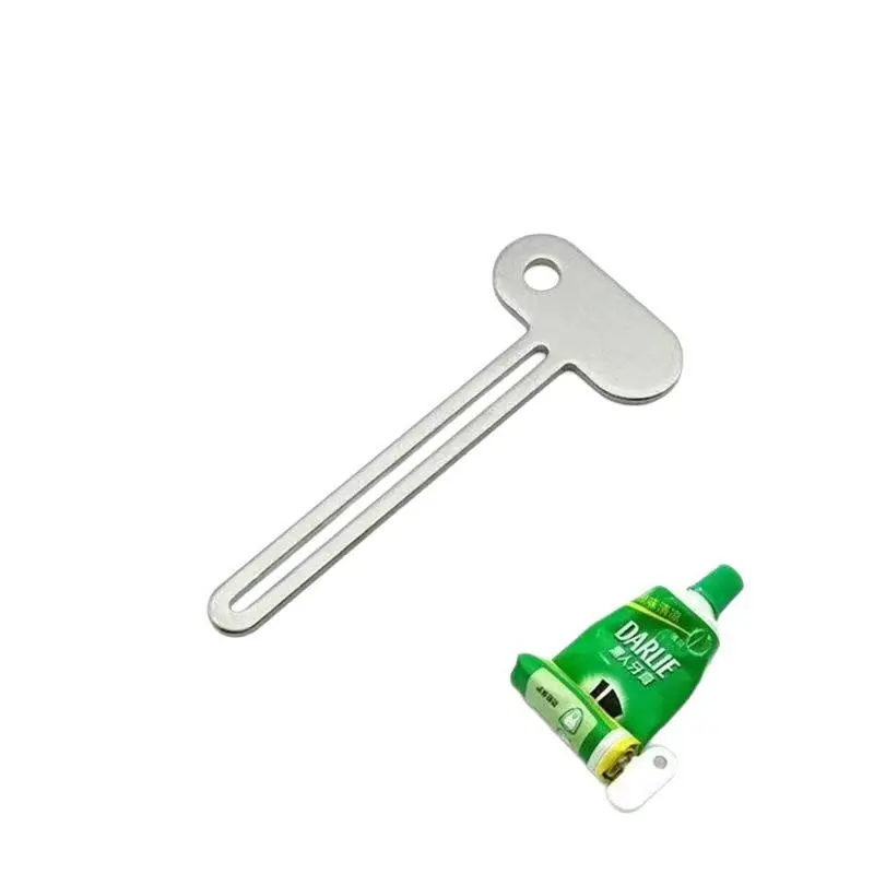 1Pc Metal Manual Toothpaste Squeezer Roller Stainless Steel Tube Squeezer Toothpaste Squeezer Dispenser Hand Cream Tube for Saving Toothpaste Facial Cleanser Bathroom